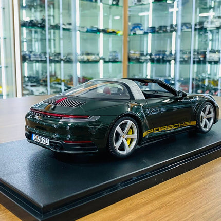 GT Spirit Porsche 911 Targa 4 1/18 Dark Green Limited Resin Model - fine detailed model replica
