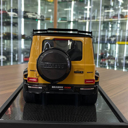 MotorHelix Mercedes-Benz G63 BRABUS 800 1:18 Resin Model Yellow Limited 99 Pcs - premium collector scale model