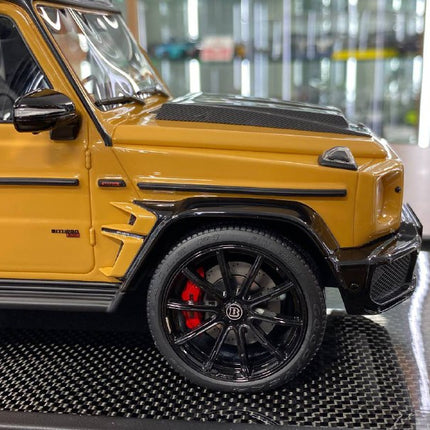 MotorHelix Mercedes-Benz G63 BRABUS 800 1:18 Resin Model Yellow Limited 99 Pcs - detailed die-cast style model