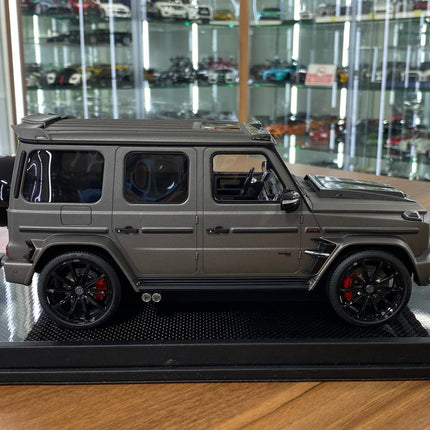 MotorHelix Mercedes-Benz G63 BRABUS 800 1:18 Matt Grey Resin Model - fine detailed model replica