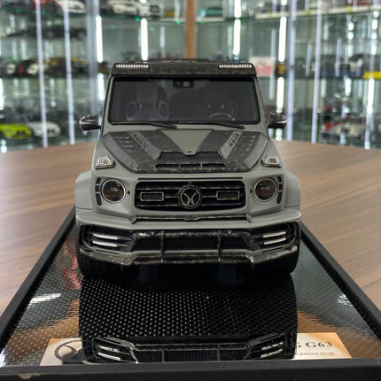 Timothy & Pierre 1:18 Resin Model Mercedes-Benz AMG G63 MANSORY UAE Matt Black/Grey - scale model for display