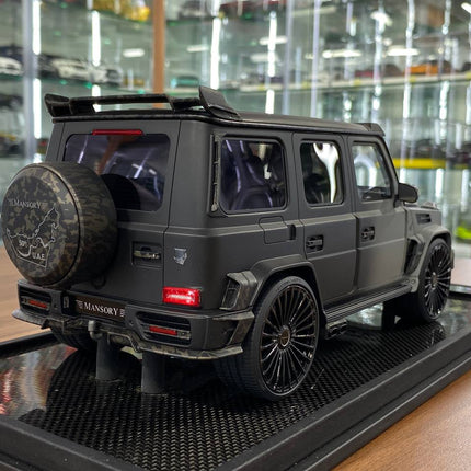 Timothy & Pierre 1:18 Resin Model Mercedes-Benz AMG G63 MANSORY UAE Matt Black/Grey - showroom-quality model replica