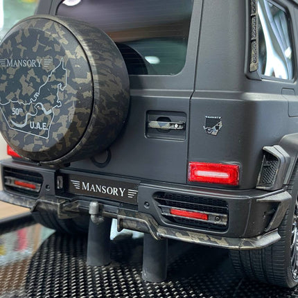 Timothy & Pierre 1:18 Resin Model Mercedes-Benz AMG G63 MANSORY UAE Matt Black/Grey - detailed die-cast style model