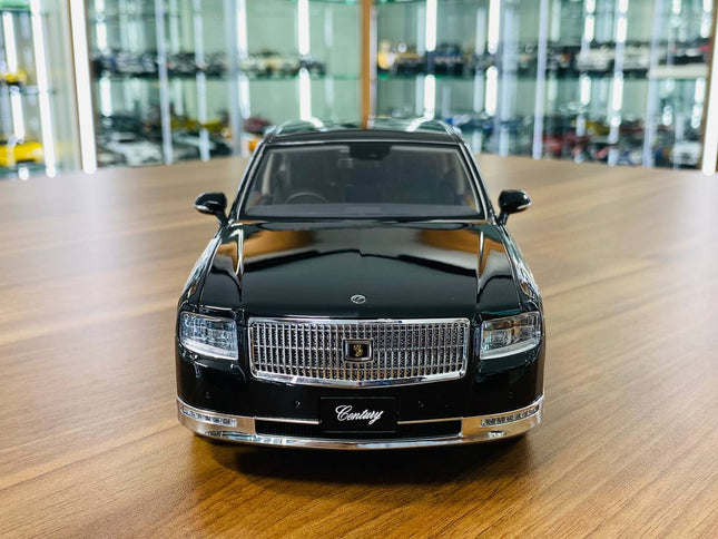 LCD Model Toyota Century 2018 Black 1:18 Diecast Model Car - studio product photo of the scale model