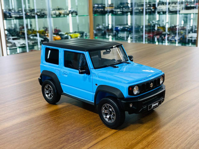 LCD Model Suzuki Jimny Baby Blue 1:18 Diecast Model Car - detailed collector display model