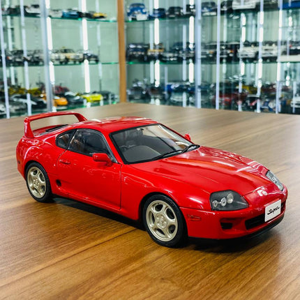 Solido 1:18 Toyota Supra MK4 Diecast Model Car Red - detailed collector display model