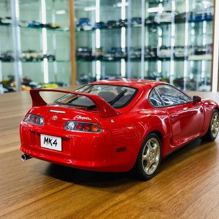 Solido 1:18 Toyota Supra MK4 Diecast Model Car Red - premium collector scale model