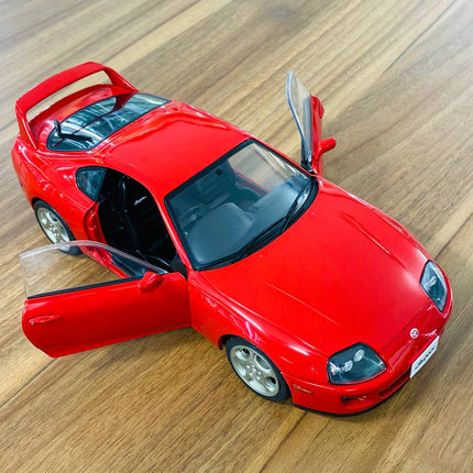 Solido 1:18 Toyota Supra MK4 Diecast Model Car Red - collectible scale model car