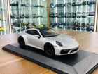 Minichamps Porsche 911 Carrera 4 GTS Silver 1:18 Diecast Model - detailed collector display model