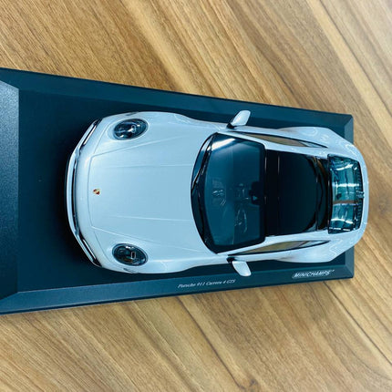 Minichamps Porsche 911 Carrera 4 GTS Silver 1:18 Diecast Model - detailed die-cast style model