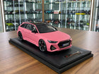 Motorhelix 1:18 Audi RS6 Avant Pearl Pink Semi Gloss Resin Model - detailed collector display model
