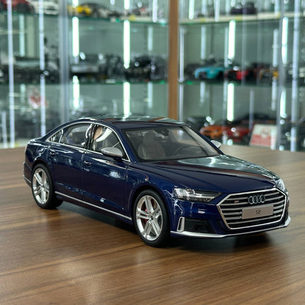 GT Spirit 1:18 Resin Audi S8 2020 Navarra Blue Limited Edition - detailed collector display model