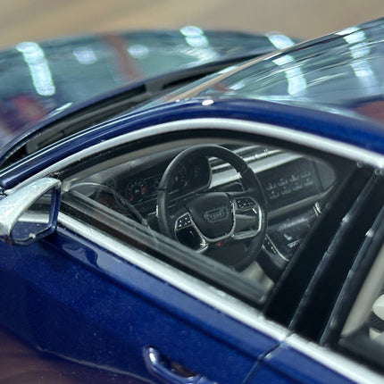 GT Spirit 1:18 Resin Audi S8 2020 Navarra Blue Limited Edition - detailed die-cast style model