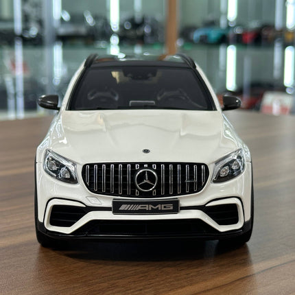 GT Spirit 1/18 Mercedes-Benz GLC 63S Resin Model White Limited Edition - studio product photo of the scale model