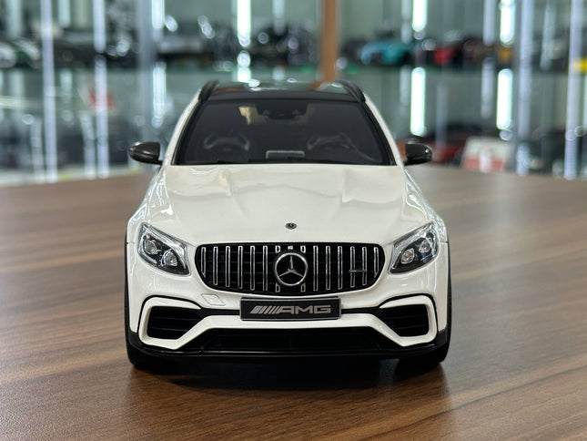 GT Spirit 1/18 Mercedes-Benz GLC 63S Resin Model White Limited Edition - studio product photo of the scale model