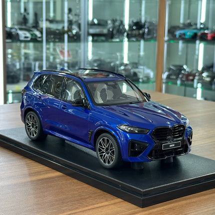 GT Spirit 1:18 BMW X5 M Competition 2023 Marina Bay Blue Metallic Limited Edition - detailed collector display model
