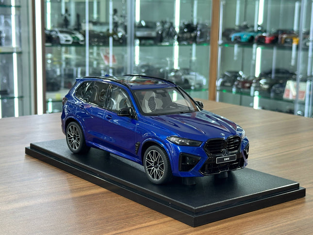 GT Spirit 1:18 BMW X5 M Competition 2023 Marina Bay Blue Metallic Limited Edition - detailed collector display model