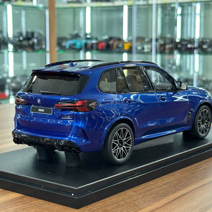 GT Spirit 1:18 BMW X5 M Competition 2023 Marina Bay Blue Metallic Limited Edition - fine detailed model replica