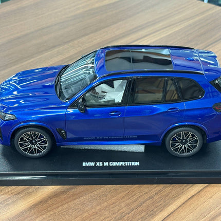 GT Spirit 1:18 BMW X5 M Competition 2023 Marina Bay Blue Metallic Limited Edition - detailed die-cast style model