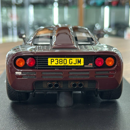 GT Spirit McLaren F1 1992 1:18 Resin Diecast Model Car Burgundy Limited 999 Pcs - premium collector scale model