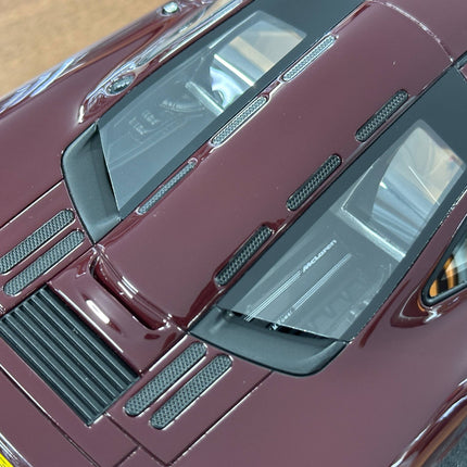 GT Spirit McLaren F1 1992 1:18 Resin Diecast Model Car Burgundy Limited 999 Pcs - scale model collectible piece
