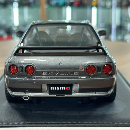 Motorhelix Nissan Skyline GT-R R32 Nismo Custom 1:18 Resin Model Gun Grey Metallic - premium collector scale model