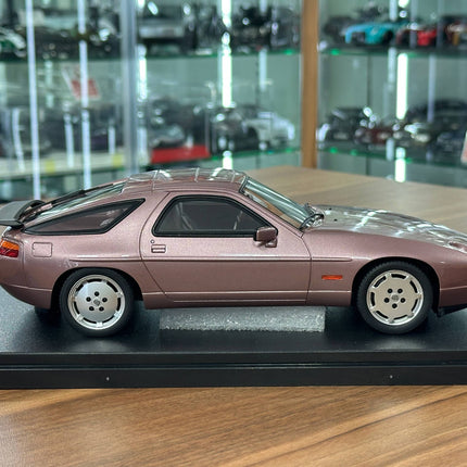 GT Spirit 1:18 Resin Porsche 928 S4 1980 Cassis Red Metallic Diecast Model Car - collectible scale model car