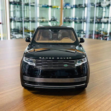 LCD Model Land Rover Range Rover SV 2022 - Full Opening, Black 1:18 Diecast Model Car - studio product photo of the scale mod