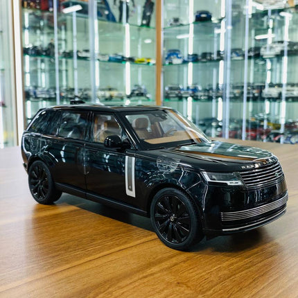 LCD Model Land Rover Range Rover SV 2022 - Full Opening, Black 1:18 Diecast Model Car - detailed collector display model