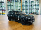 LCD Model Land Rover Range Rover SV 2022 - Full Opening, Black 1:18 Diecast Model Car - detailed collector display model