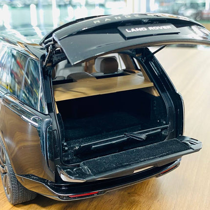LCD Model Land Rover Range Rover SV 2022 - Full Opening, Black 1:18 Diecast Model Car - scale model for display