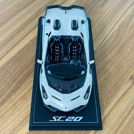 MR Collection Lamborghini SC 20 1/18 Resin Model White - fine detailed model replica
