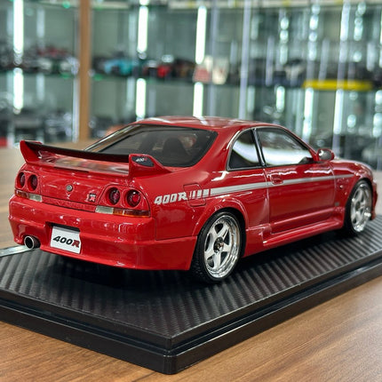 🚨1/18 resin Ignition Model Nissan Skyline GT-R R33 Nismo 400R Red - scale model collectible piece