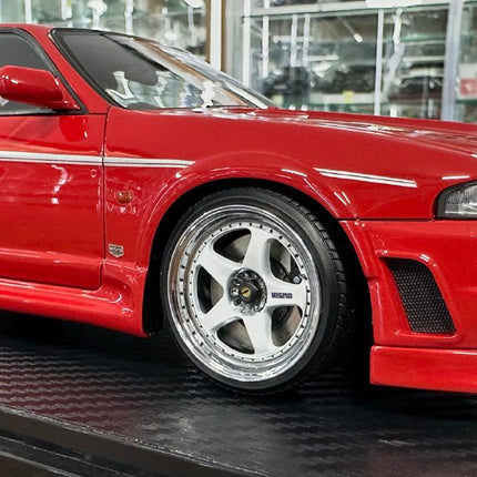 🚨1/18 resin Ignition Model Nissan Skyline GT-R R33 Nismo 400R Red - detailed die-cast style model