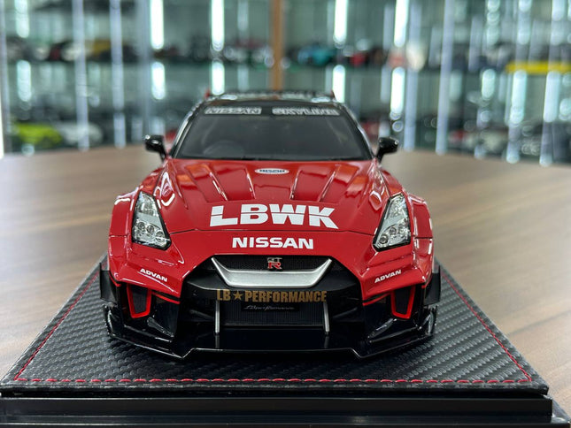Ignition Model 1:18 Nissan Skyline GT-R R33 Nismo 400R Resin Model Red - studio product photo of the scale model