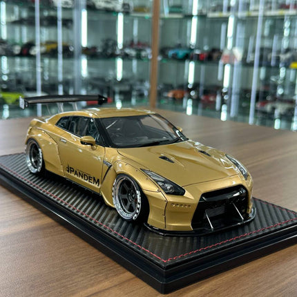 Ignition Model 1:18 Resin Nissan GT-R R35 Pandem Gold - detailed collector display model
