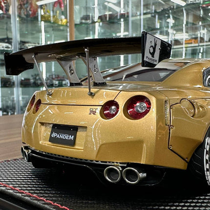 Ignition Model 1:18 Resin Nissan GT-R R35 Pandem Gold - premium collector scale model