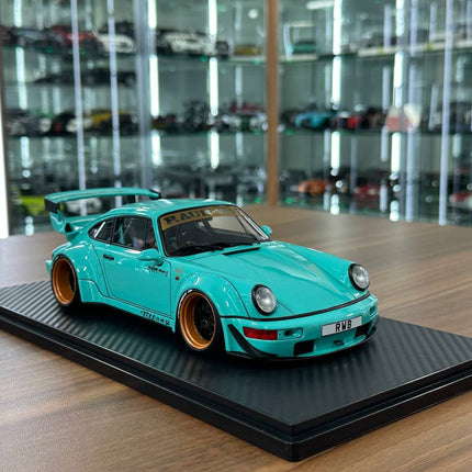 Ignition Model 1:18 Resin Porsche 964 RWB Light Blue - detailed collector display model