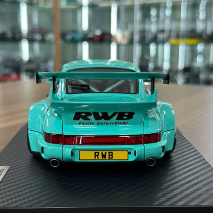 Ignition Model 1:18 Resin Porsche 964 RWB Light Blue - scale model for display