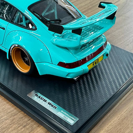 Ignition Model 1:18 Resin Porsche 964 RWB Light Blue - detailed die-cast style model