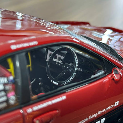 Ignition Model 1:18 Nissan Skyline R34 Super LB-Silhouette #5 Red/Black Resin - scale model for display