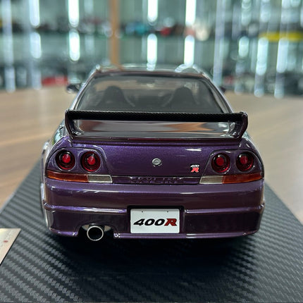 Ignition Model 1:18 Resin Nissan Skyline GT-R R33 Nismo 400R Midnight Purple - premium collector scale model