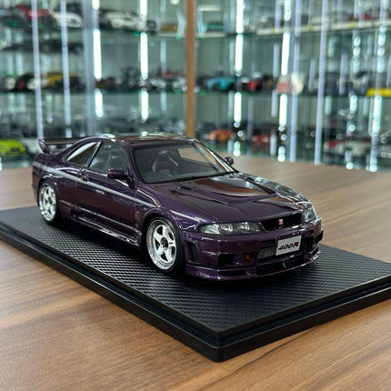 Ignition Model 1:18 Resin Nissan Skyline GT-R R33 Nismo 400R Midnight Purple - detailed collector display model