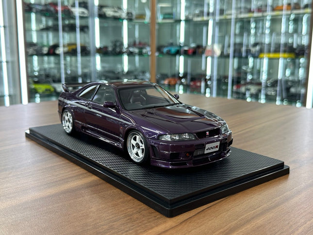 Ignition Model 1:18 Resin Nissan Skyline GT-R R33 Nismo 400R Midnight Purple - detailed collector display model