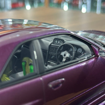 Ignition Model 1:18 Nissan Skyline GT-R R34 R-Tune Nismo Midnight Purple Resin Model Car - scale model for display