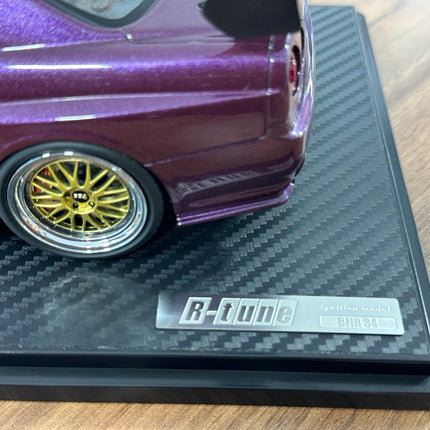 Ignition Model 1:18 Nissan Skyline GT-R R34 R-Tune Nismo Midnight Purple Resin Model Car - scale model collectible piece