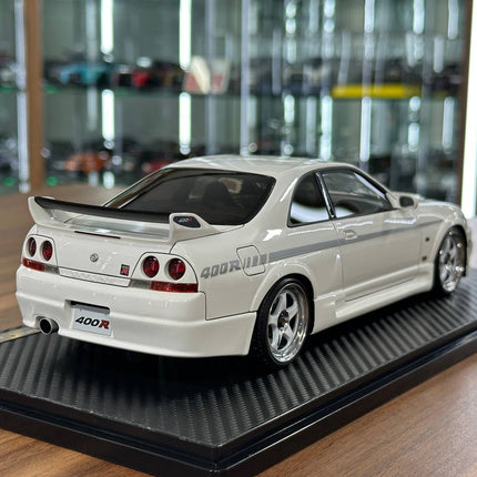 Ignition Model 1/18 Nissan Skyline GT-R R33 Nismo 400R White Resin - fine detailed model replica