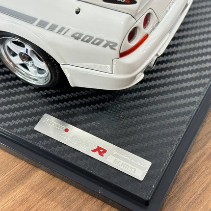 Ignition Model 1/18 Nissan Skyline GT-R R33 Nismo 400R White Resin - scale model collectible piece