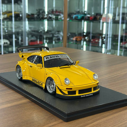 Ignition Model Porsche 930 RWB 1:18 Resin Diecast Model Yellow - detailed collector display model