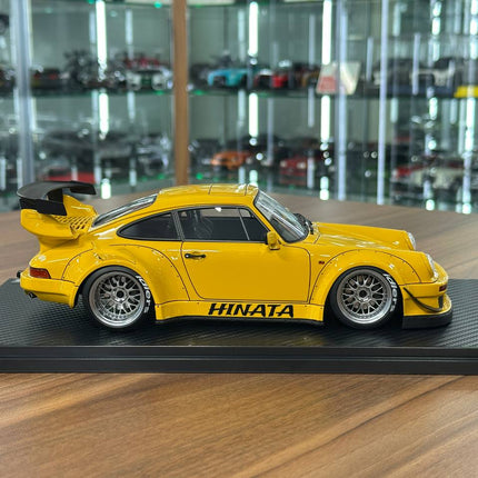 Ignition Model Porsche 930 RWB 1:18 Resin Diecast Model Yellow - collectible scale model car